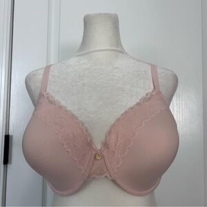 Natori Women’s Lace Underwire Blush Bra Size 36 DD